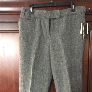 WOOL BLEND TWEED DRESS CAPRI PANTS